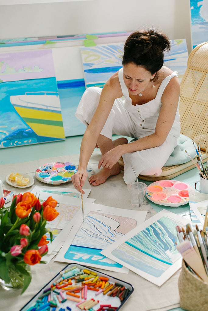 Paper Sea Collection: in the studio