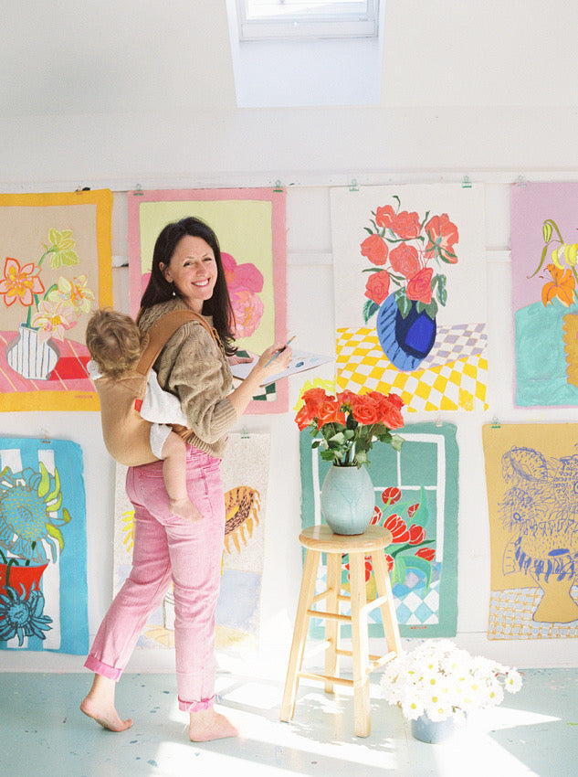 “Flowers on Paper” Collection: In the Studio