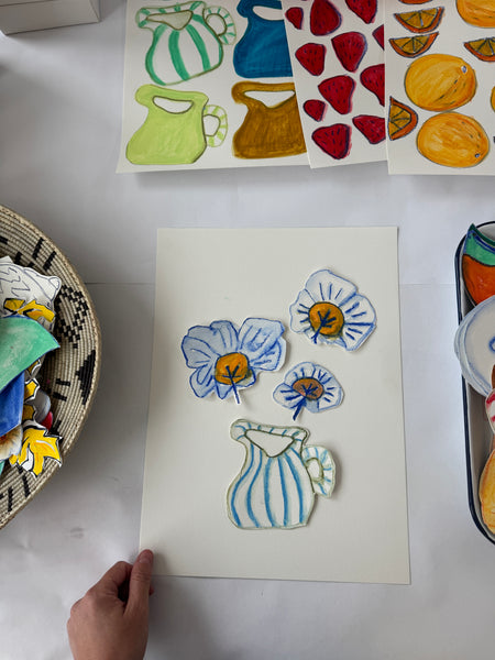 SOLD OUT: April 17, 6-8pm “Still Life Paper Collage” Workshop
