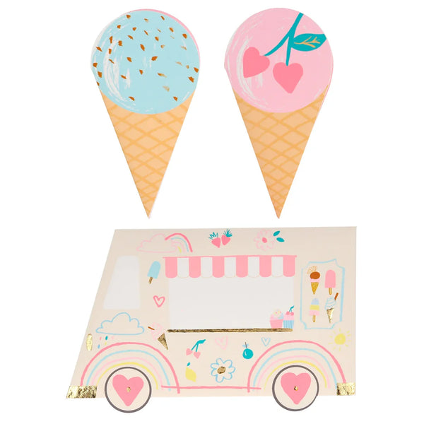 ICE CREAM VALENTINE'S CARDS BY MERI MERI