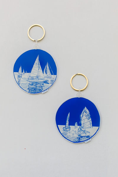 Sailboat Opti Keychain