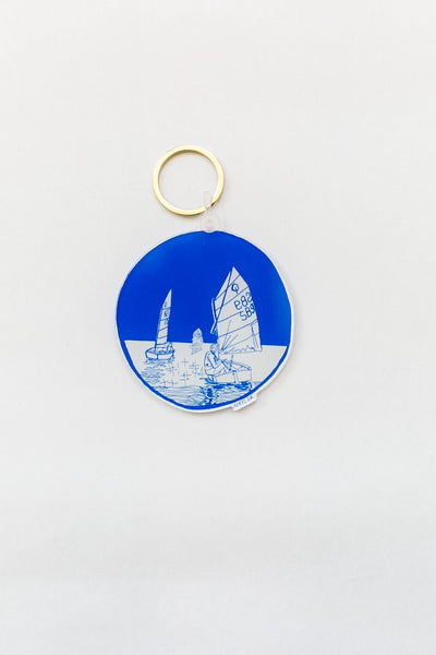 Sailboat Opti Keychain