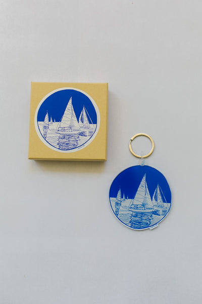 Sailboat Yacht Keychain
