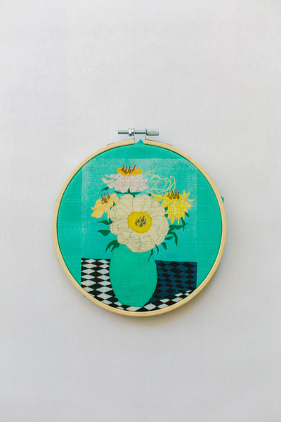 Peonies Embroidery Kit