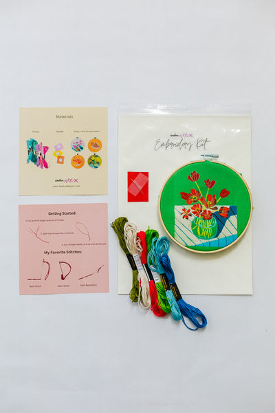 Yellow Daffodil Embroidery Kit
