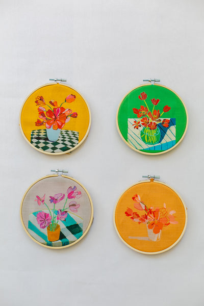 Spring Tulips Embroidery Kit