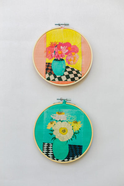Peonies Embroidery Kit