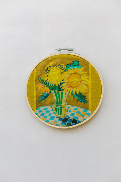 Yellow Sunflower Embroidery Kit