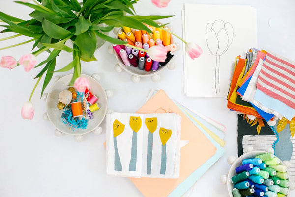 Fabric Collage Flowers and Still Life Workshop