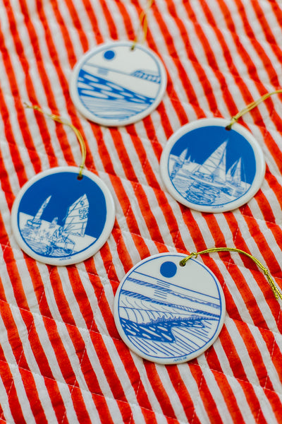 Seaside Porcelain Ornament