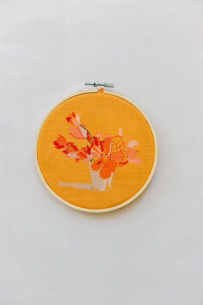 Red Tulips Embroidery Kit
