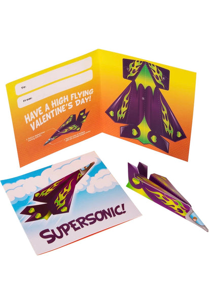 Flying Airplane Valentines