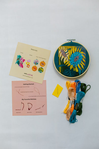 Yellow Daffodil Embroidery Kit