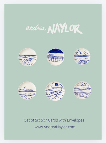 “5x7" Card Pack (6)- Ceramic Plates