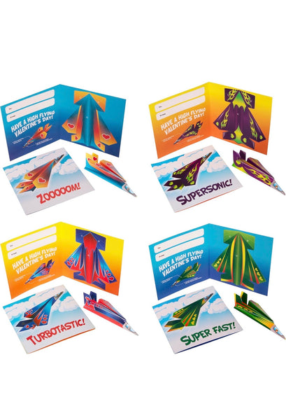 Flying Airplane Valentines