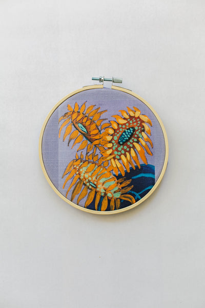 October Sunflowers Embroidery Kit