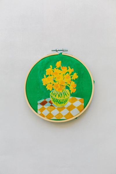 Yellow Daffodil Embroidery Kit