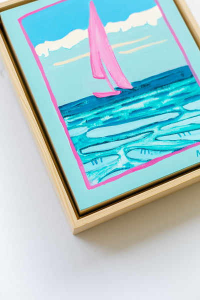 Pink Sailboat