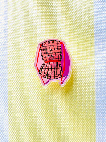Resting Chair Acrylic Pin