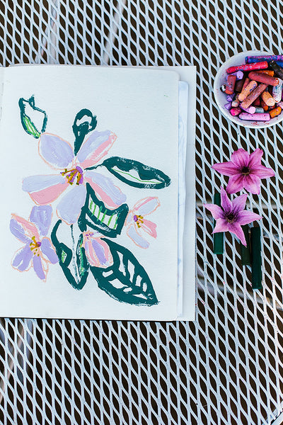 Painting in the Cherry Blossoms Workshop (Door County)