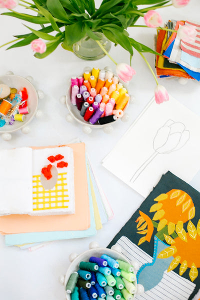 Fabric Collage Flowers and Still Life Workshop