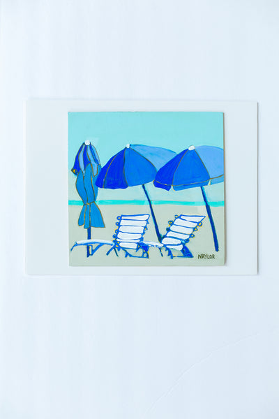 Blue Umbrellas