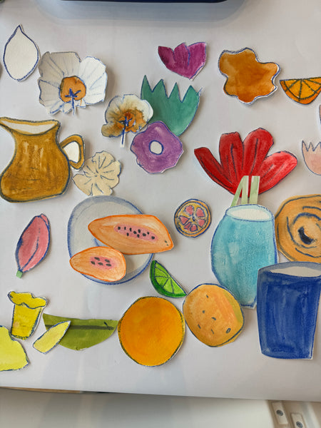 SOLD OUT: April 17, 6-8pm “Still Life Paper Collage” Workshop
