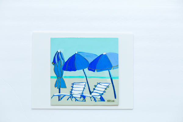 Blue Umbrellas