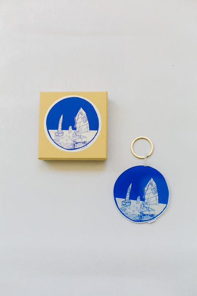 Sailboat Opti Keychain