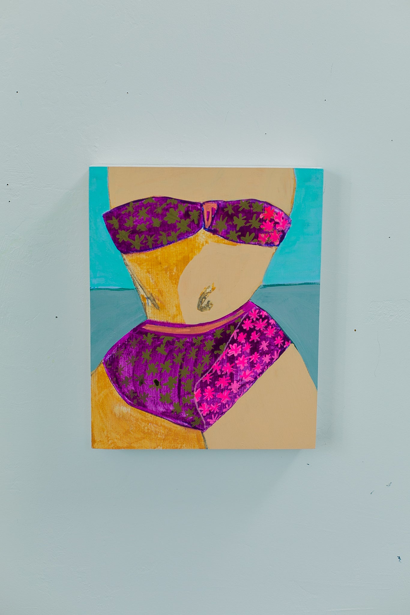 Pink Flowered bathing suit