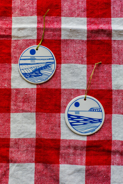 Seaside Porcelain Ornament