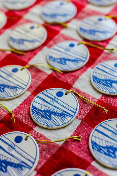 Seaside Porcelain Ornament