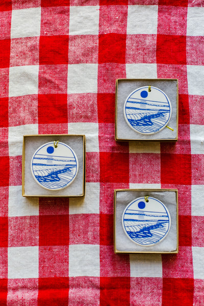 Seaside Porcelain Ornament