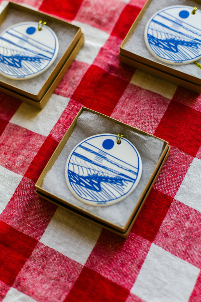 Seaside Porcelain Ornament