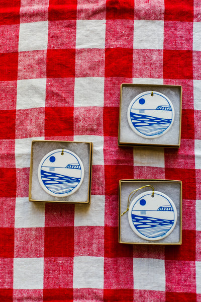 Lakeside Porcelain Ornament