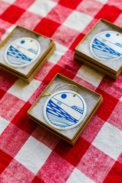 Lakeside Porcelain Ornament