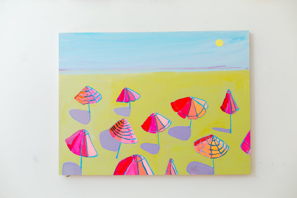 Pink Umbrellas