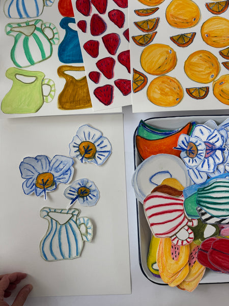 SOLD OUT: April 17, 6-8pm “Still Life Paper Collage” Workshop