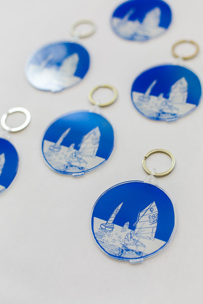 Sailboat Opti Keychain