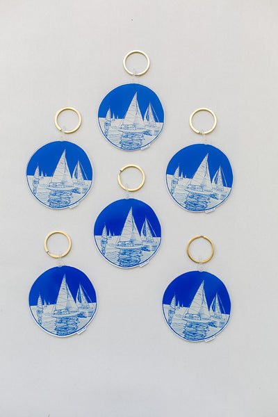 Sailboat Yacht Keychain