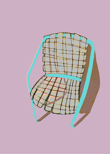 5x7" Card Pack (6)- "Resting Chairs"