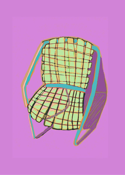 5x7" Card Pack (6)- "Resting Chairs"