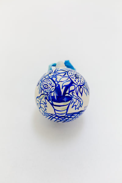 Sunflower Ornament: Blue Moonlight