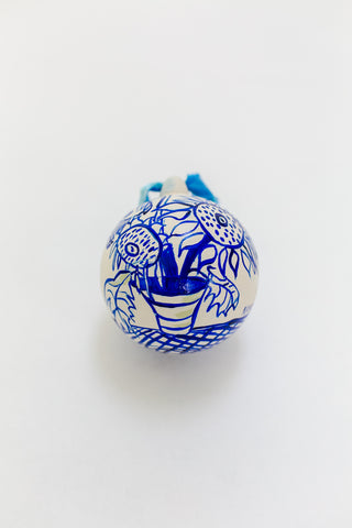 Sunflower Ornament: Blue Moonlight
