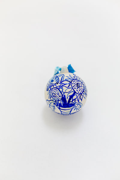 Sunflower Ornament: Blue Moonlight