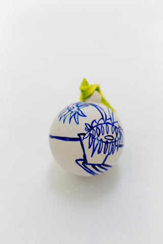 Sunflower Ornament: Striped Shadow