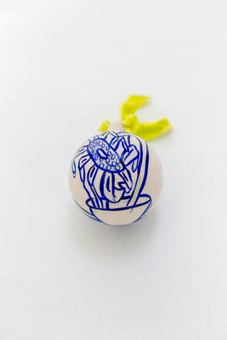 Sunflower Ornament: Striped Table