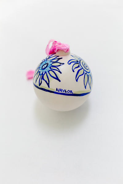 Sunflower Ornament: Blue Flower