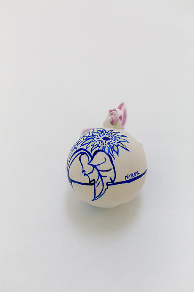 Sunflower Ornament: Blue Shadow