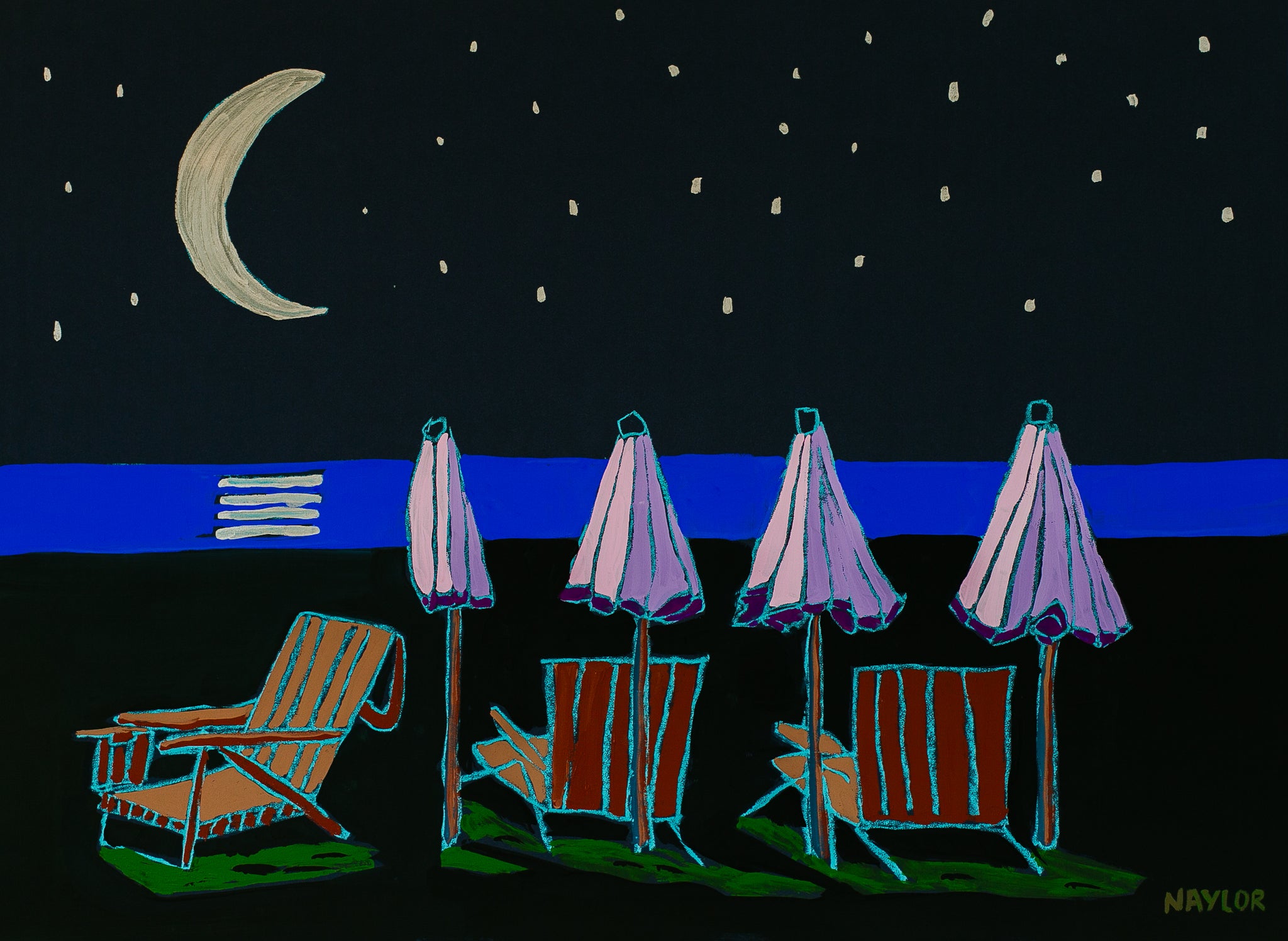 Midnight Rest Under the Stars